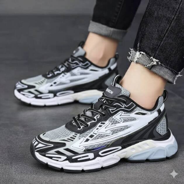 Tennis caballero Off white negro blanco