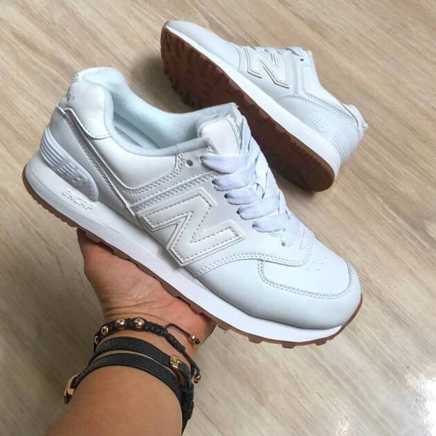 New Balance 574 blanco